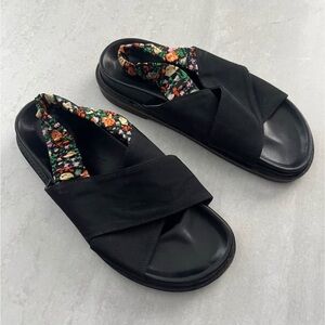 Ganni Floral Strap Sandals